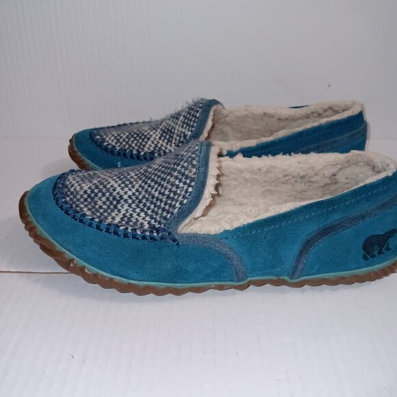 SOREL TEAL SLIP ON WOMEN'S SLIPPERS - Picture 7 of 9